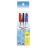 Bolígrafo Punto Mediano Stick Colores Surtidos Bolsa con 3 Piezas Kilométrico