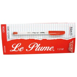 Bolígrafo Punto Mediano Stick Rojo Caja con 12 Piezas Le Plume