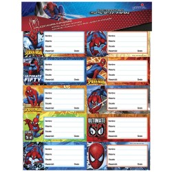 Calcomanía (Sticker) Materias con 20 Piezas Spider-Man Granmark