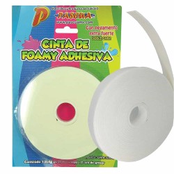 Cinta Adhesiva Doble Cara para Foamy de 19 mm x 5 m Pascua CINTA-7020BA
