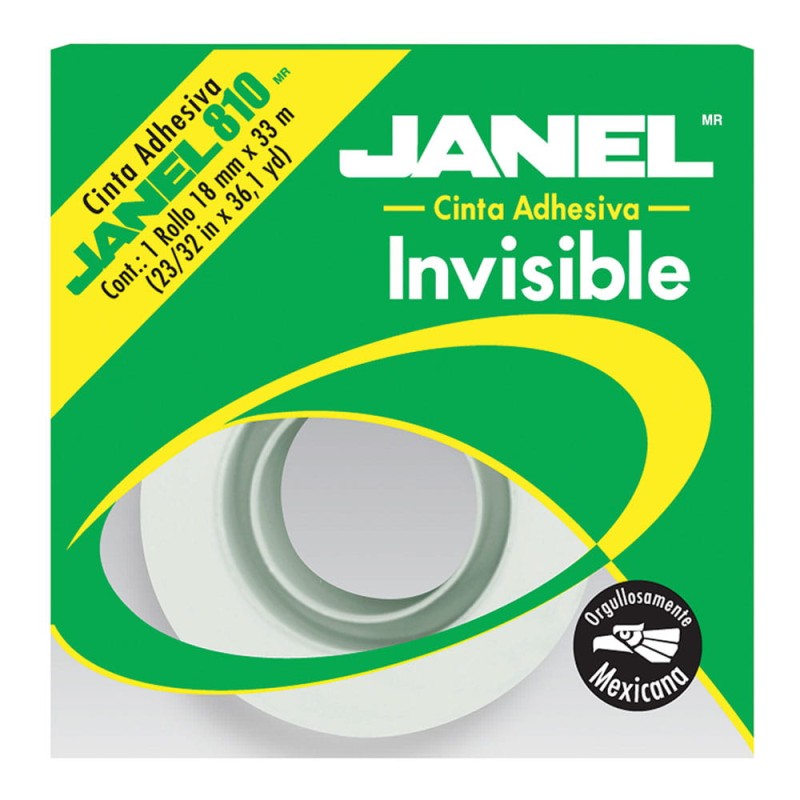 Cinta Adhesiva Invisible 810 de .18 x 33 m Janel