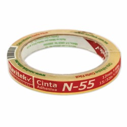 Cinta Adhesiva Transparente N-55 de 12 mm x 65 m Navitek 8055120650