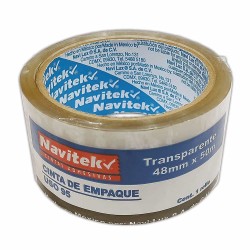 Cinta Adhesiva Transparente para Empaque de .48 x 50 m Navilux
