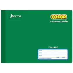 Cuaderno Cosido de 100 Hojas Italiano de Cuadro Alemán Norma 360