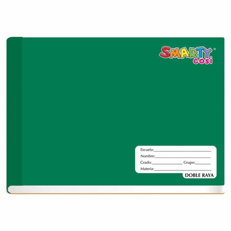 Cuaderno Cosido de 100 Hojas Italiano de Doble Raya Smarty Cosi