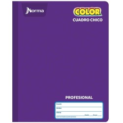 Cuaderno Cosido de 100 Hojas Profesional de Cuadro Chico Norma 360