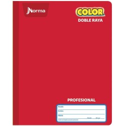 Cuaderno Cosido de 100 Hojas Profesional de Doble Raya Norma 360