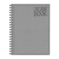 Cuaderno Espiral con 160 Hojas Profesional Cuadro Grande Pasta Dura de Tela Jeanbook Norma 588639