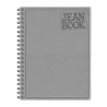 Cuaderno Espiral con 160 Hojas Profesional Cuadro Grande Pasta Dura de Tela Jeanbook Norma 588639