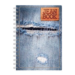 Cuaderno Espiral de 100 Hojas Francés Cuadro Chico Jean Book