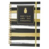 Cuaderno Espiral de 100 Hojas Francés Cuadro Chico Pasta Dura Black Smart Fashion