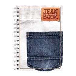 Cuaderno Espiral de 100 Hojas Francés Cuadro Grande Jean Book