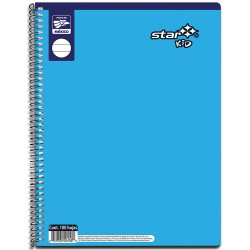 Cuaderno Espiral de 100 Hojas Profesional Blanco Colors Star Kid 0672