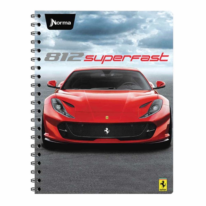 Cuaderno Espiral de 100 Hojas Profesional de Cuadro Chico Ferrari