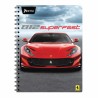 Cuaderno Espiral de 100 Hojas Profesional de Cuadro Chico Ferrari