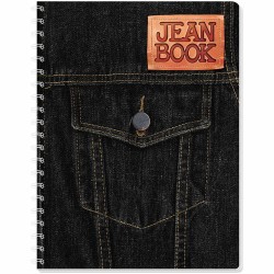 Cuaderno Espiral de 100 Hojas Profesional de Cuadro Chico Jean Book