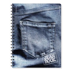 Cuaderno Espiral de 100 Hojas Profesional de Cuadro Chico Jean Book Norma 583409