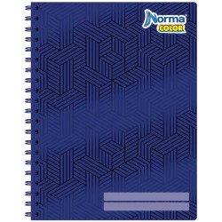 Cuaderno Espiral de 100 Hojas Profesional de Cuadro Chico Norma Color