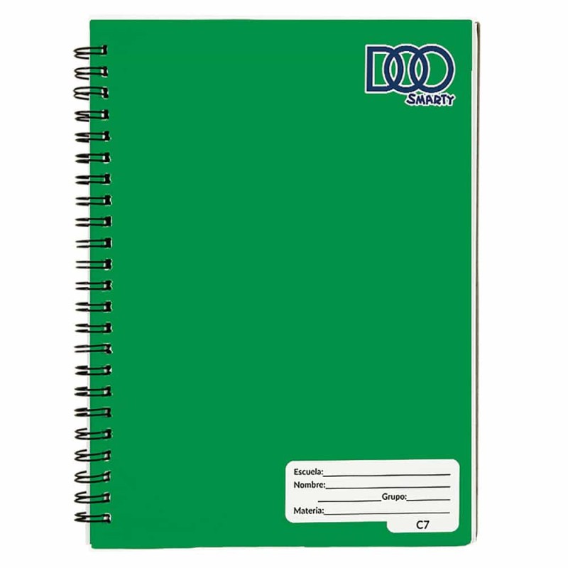 Cuaderno Espiral de 100 Hojas Profesional de Cuadro Grande Colores Swing Doo