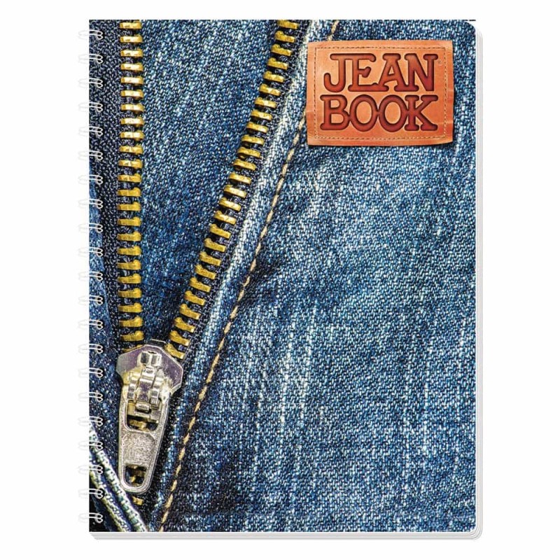 Cuaderno Espiral de 100 Hojas Profesional de Cuadro Grande Jean Book
