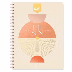 Cuaderno Espiral de 100 Hojas Profesional de Cuadro Grande Kiut