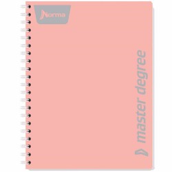 Cuaderno Espiral de 100 Hojas Profesional de Cuadro Grande Master Degree Norma