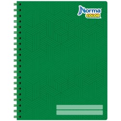 Cuaderno Espiral de 100 Hojas Profesional de Cuadro Grande Norma Color