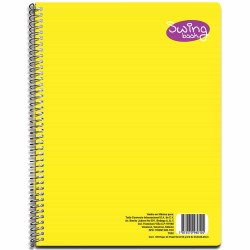 Cuaderno Espiral de 100 Hojas Profesional de Raya Swing Color