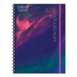 Cuaderno Espiral de 160 Hojas College de Cuadro Grande Pasta Dura Unicampus