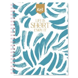 Cuaderno Espiral de 200 Hojas Profesional de Cuadro Grande Kiut