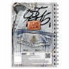 Cuaderno Espiral de 200 Hojas Profesional de Cuadro Grande Moda Jean Book
