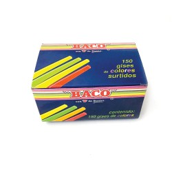 Gis Colores Surtidos Caja con 150 Piezas Baco