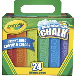 Gises Gigantes Lavables Caja con  24 Piezas Crayola
