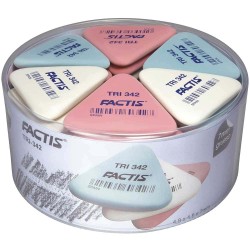 GOMA DE BORRAR OV12 CAJACON 12 PIEZAS FACTIS PNFTRI342