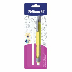 Goma de Borrar Tipo Pluma Fluo Click Blíster Eraser