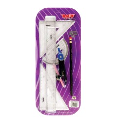 Juego de Geometría 5550 con Compas 105 Baco