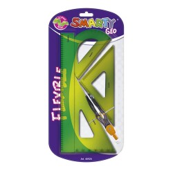 Juego de Geometría de PlásticoGrande Flexible Smarty