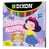 Lápices de Colores Caja con 12 Piezas Cortos Redondos Blanca Nieves