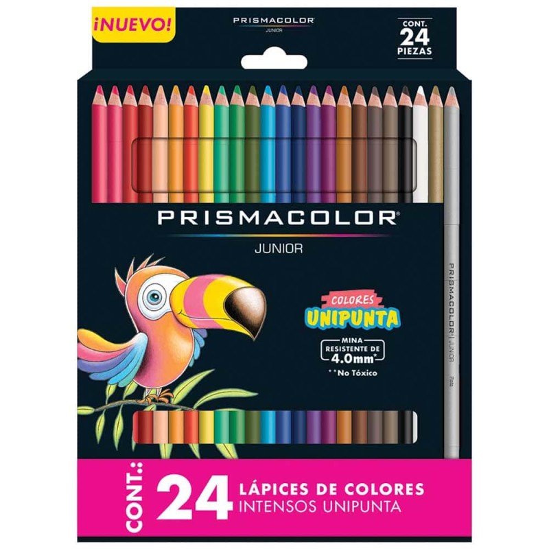 Lápices de Colores Caja con 24 Piezas Largos Redondos Prismacolor