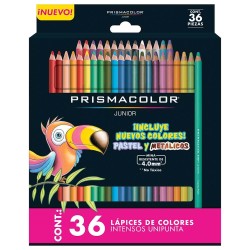 Lápices de Colores Caja con 36 Piezas Largos Redondos Prismacolor
