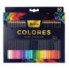 Lápices de Colores Largos Redondos de 4 mm Caja con 50 Piezas Premium 558860