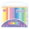 Lápices de Colores Redondos con 24 Piezas Largos Colores Pastel Smarty 40109