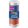 Lápiz Bicolor Hexagonal Delgado Bote con 50 Piezas Smarty 40303