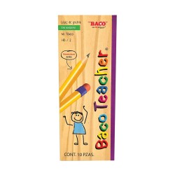 Lápiz Entrenador Triangular Caja con 10 Piezas Baco Teacher