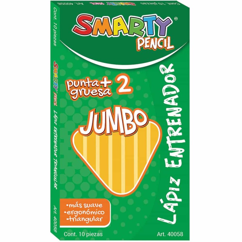 Lápiz Entrenador Triangular Caja con 10 Piezas Smarty First