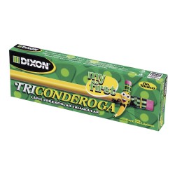 Lápiz Entrenador Triangular Caja con 12 Piezas Ticonderoga