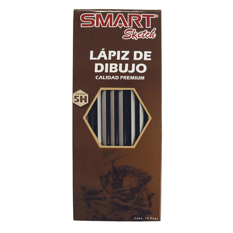 Lápiz para Dibujo 5H Caja con 10 Piezas Smart Sketch