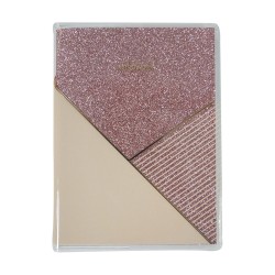 Libreta de Apuntes Pocket de 80 Hojas de Raya Pasta Dura Glitter Smart Fashion