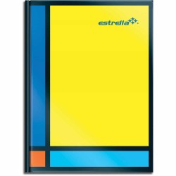 Libreta Escolar de 96 Hojas Tamaño Francés Cuadro Grande Estrella 86