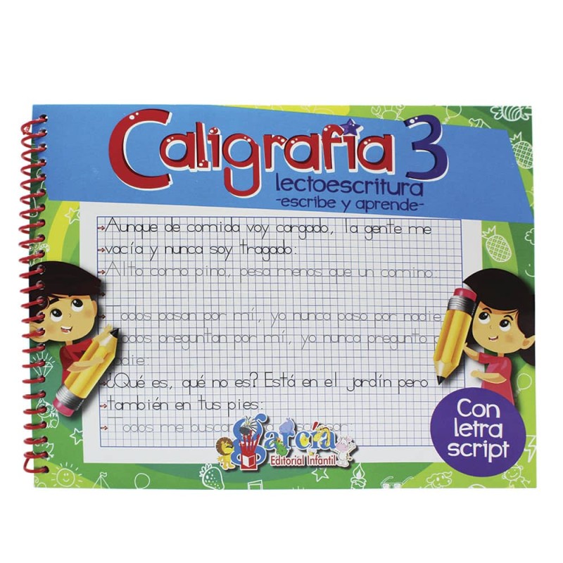 Libro de Ejercicios de Caligrafía 3 Editorial García